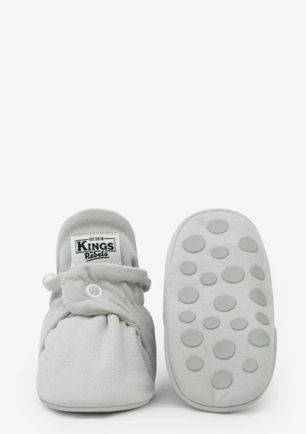 Baby Booties Gamuza Grey