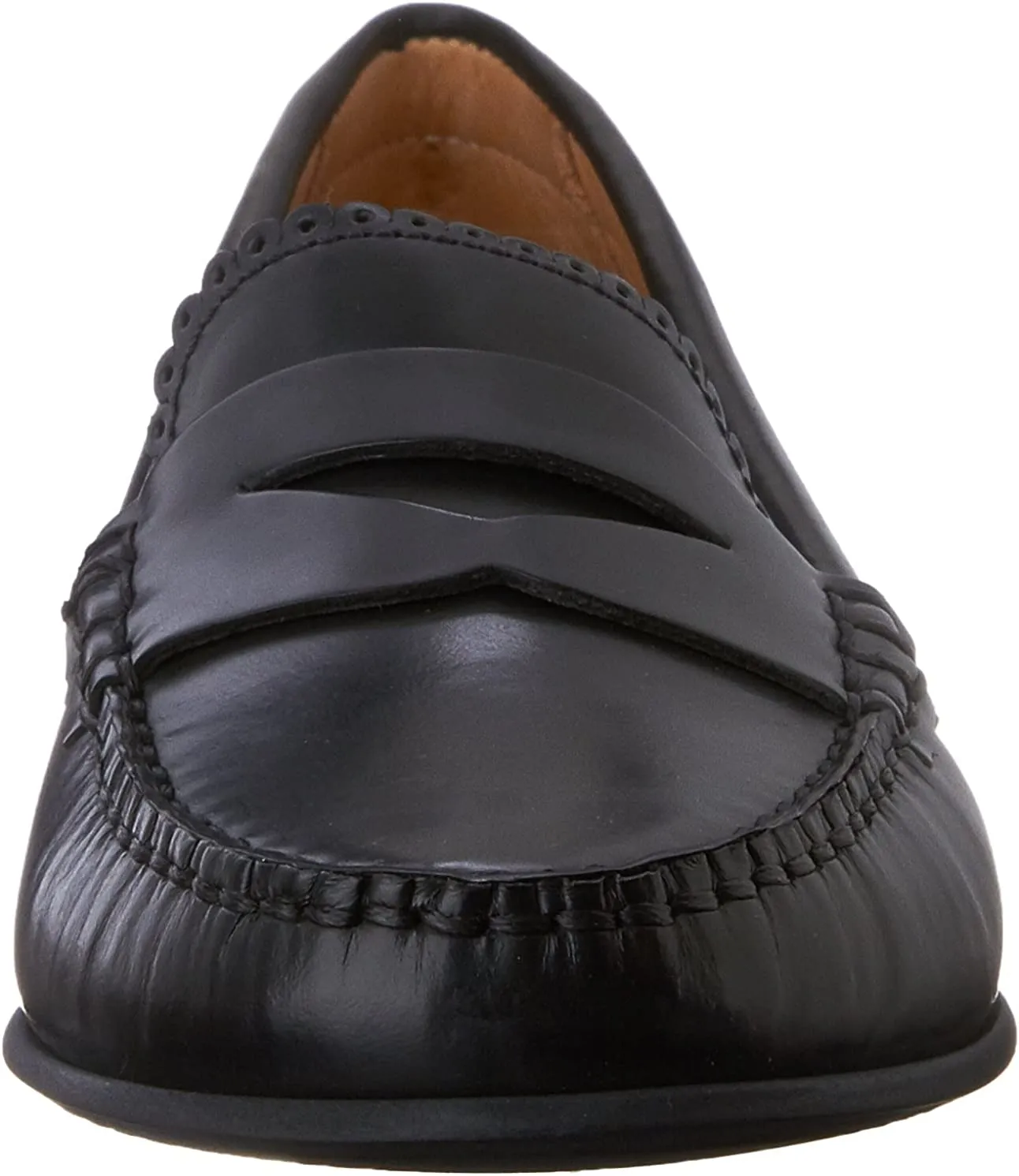 Jack Rogers Women's Quinn Penny Loafer, Black, 7 M US