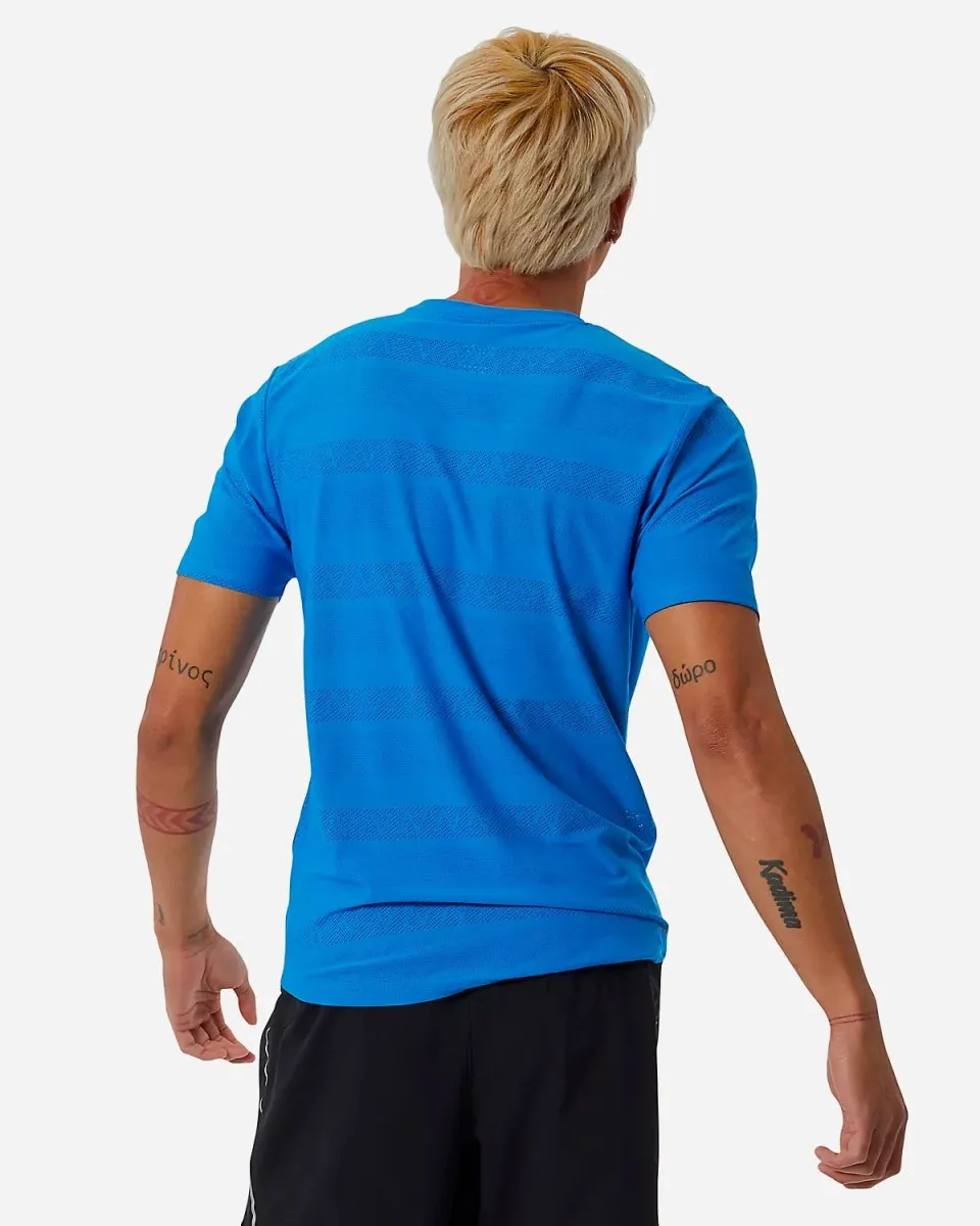 Mens Q Speed Jacquard Short Sleeve - Serene Blue