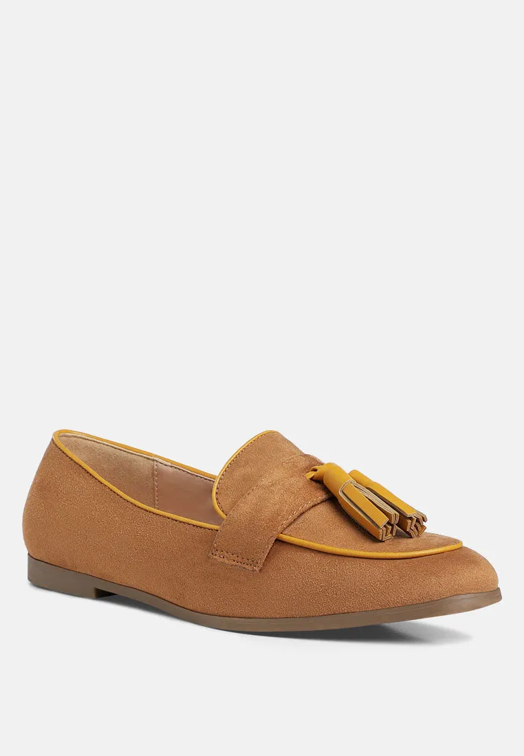 Micro Suede Tassel Loafers By MODE