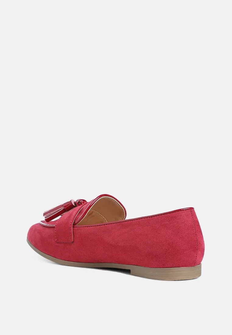 Micro Suede Tassel Loafers By MODE