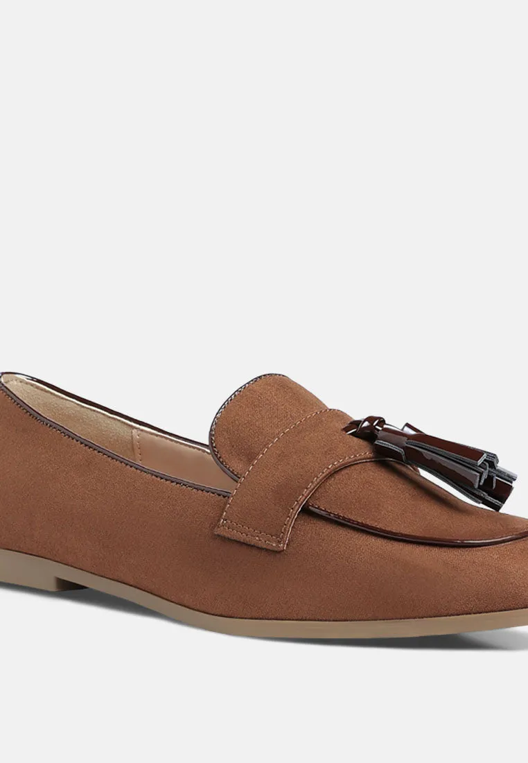 Micro Suede Tassel Loafers By MODE