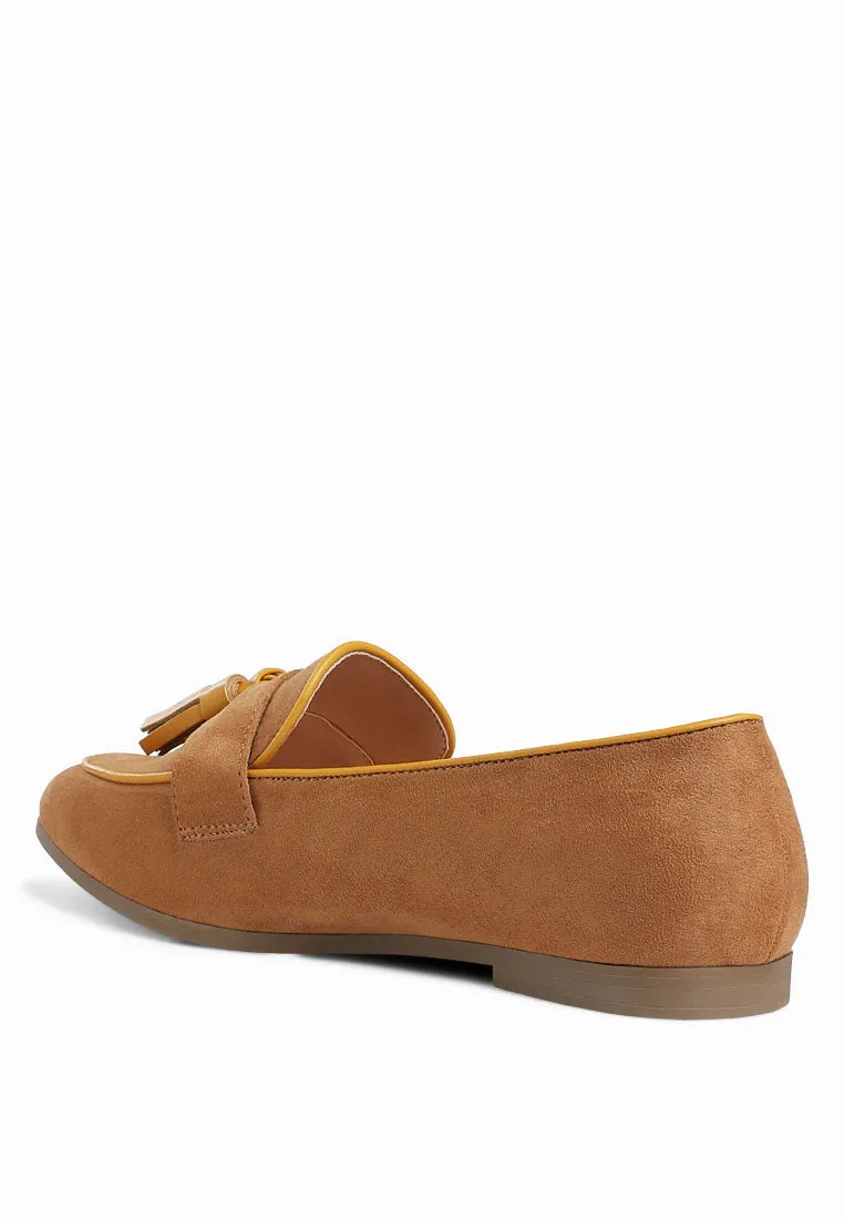 Micro Suede Tassel Loafers By MODE