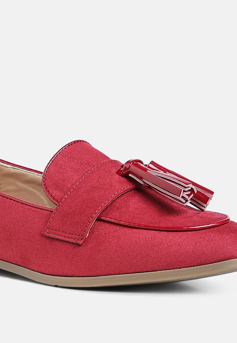 Micro Suede Tassel Loafers By MODE