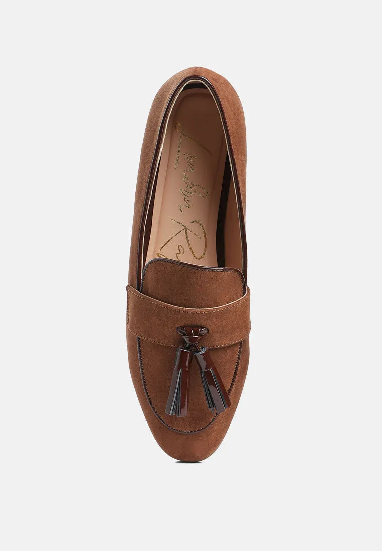 Micro Suede Tassel Loafers By MODE
