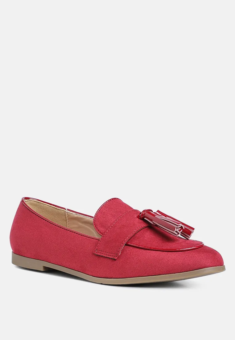 Micro Suede Tassel Loafers By MODE