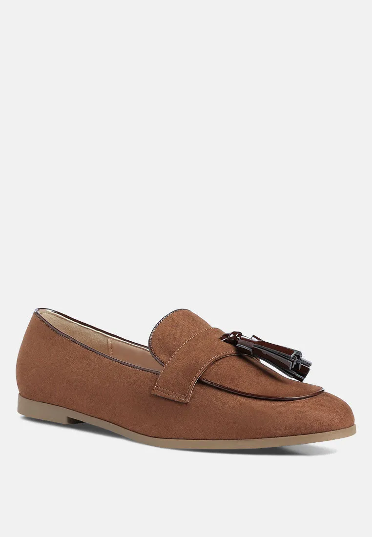 Micro Suede Tassel Loafers By MODE