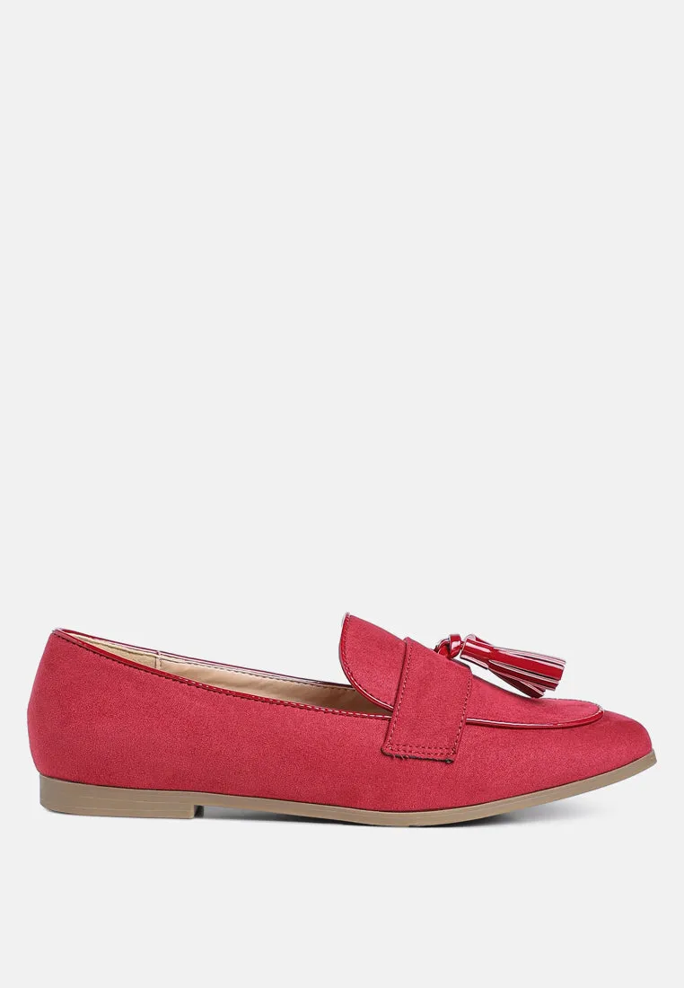 Micro Suede Tassel Loafers By MODE