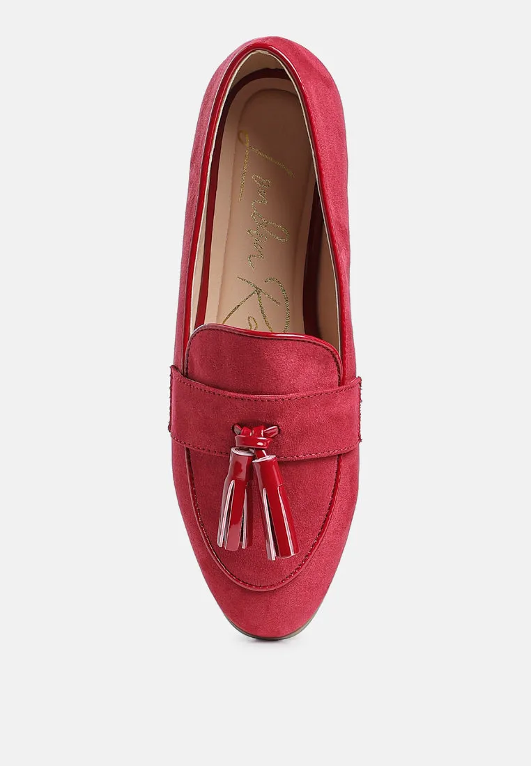Micro Suede Tassel Loafers By MODE