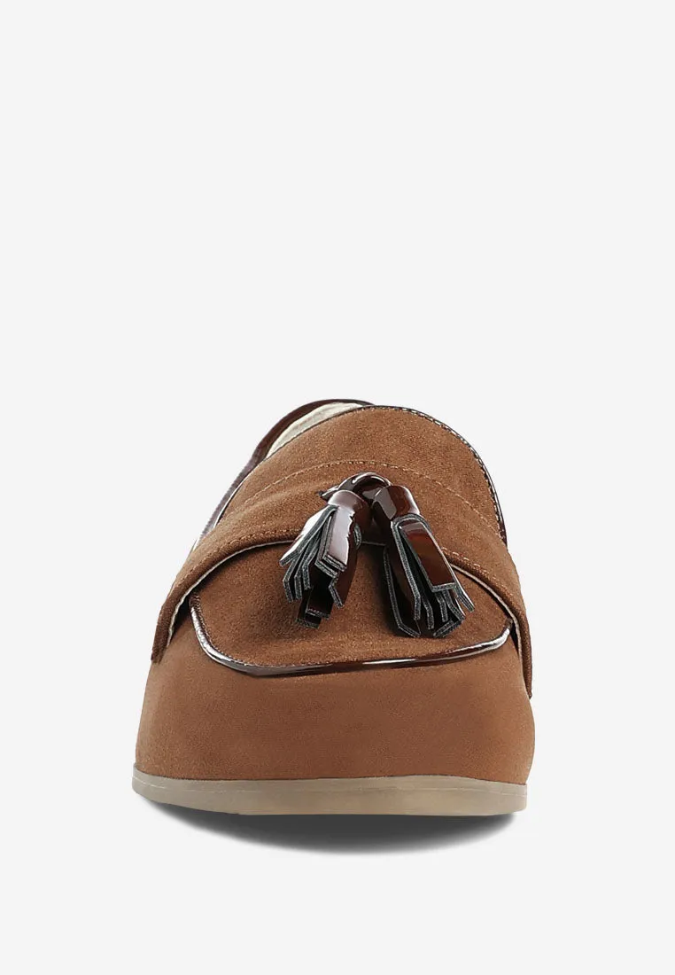 Micro Suede Tassel Loafers By MODE
