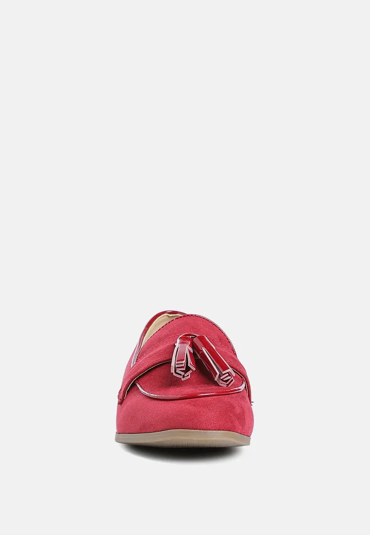 Micro Suede Tassel Loafers By MODE