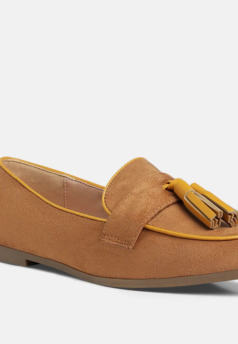 Micro Suede Tassel Loafers By MODE