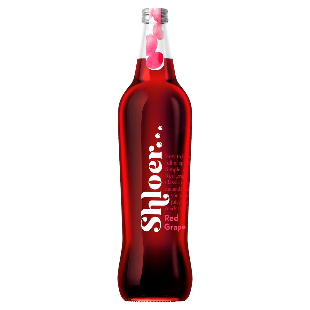 Shloer Red Grape Sparkling Juice PMP 750ml (Case of 6)