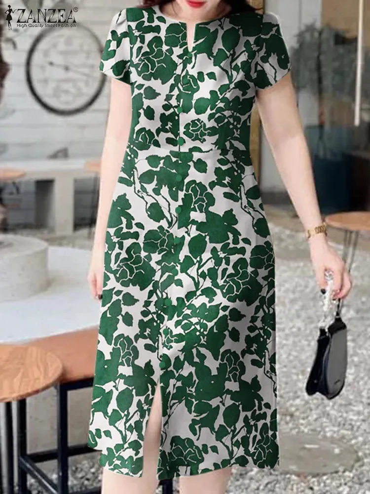 Summer Women’s Floral Print Midi Dress