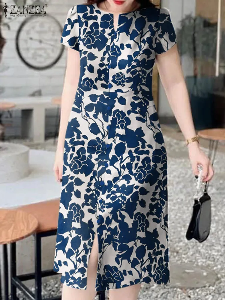 Summer Women’s Floral Print Midi Dress
