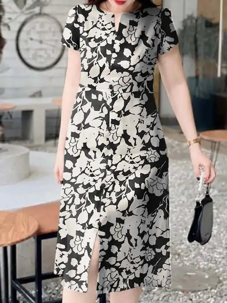 Summer Women’s Floral Print Midi Dress
