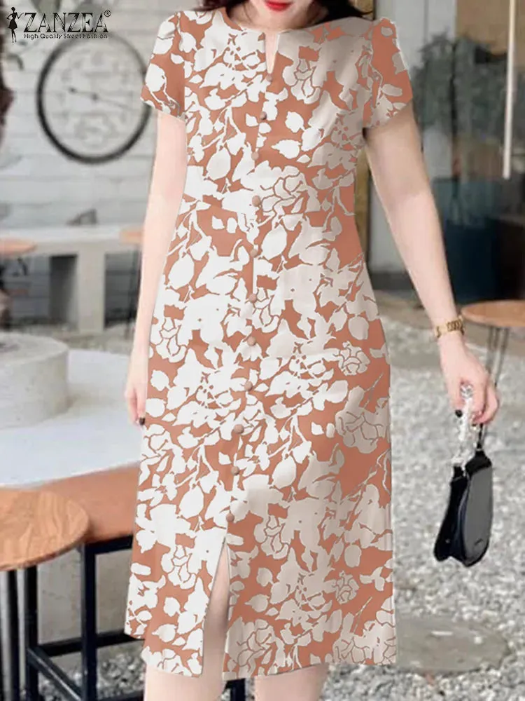 Summer Women’s Floral Print Midi Dress