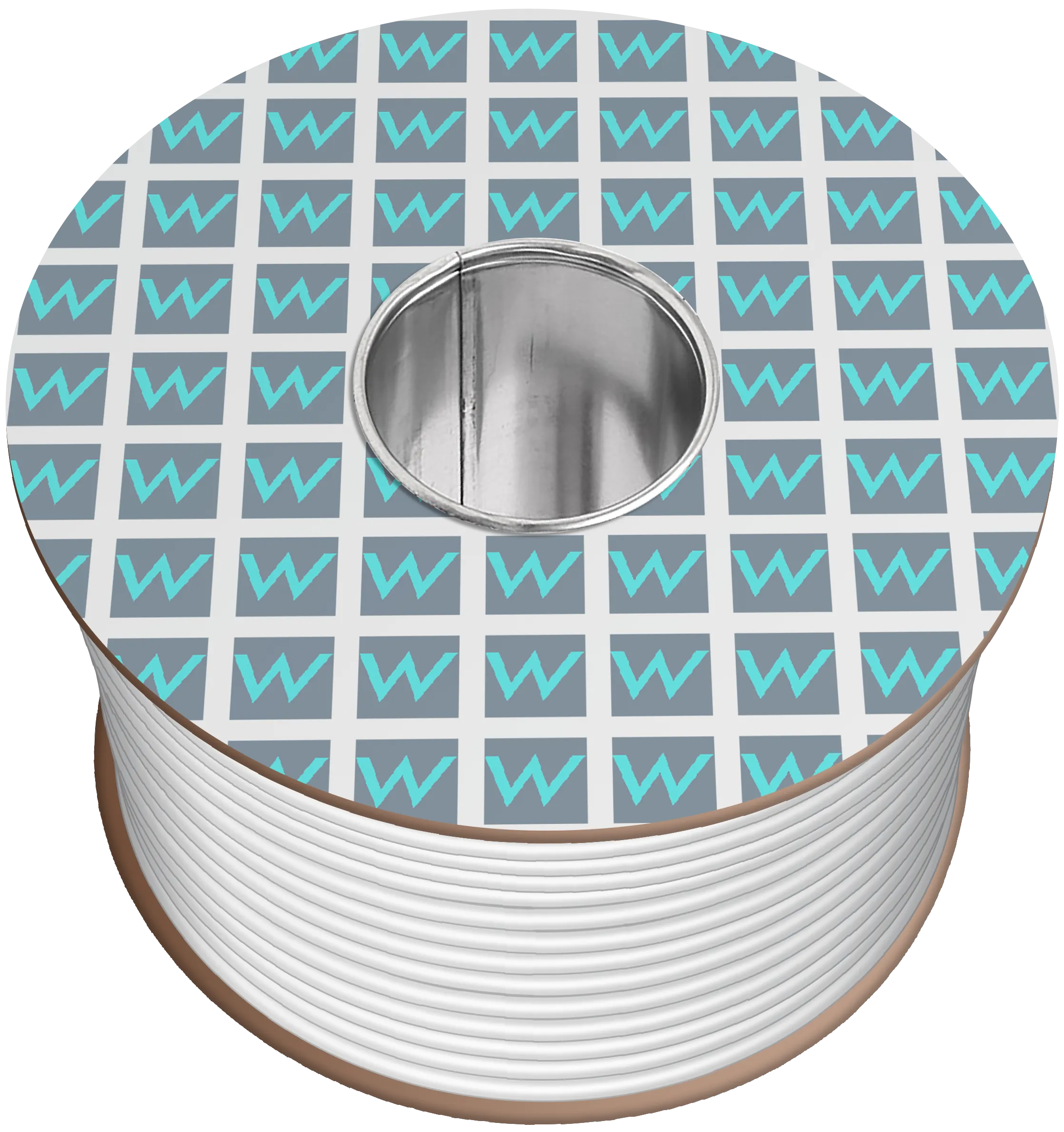 Time 2185Y 5 Core Round Flexible 0.5mm White Cable - 50M