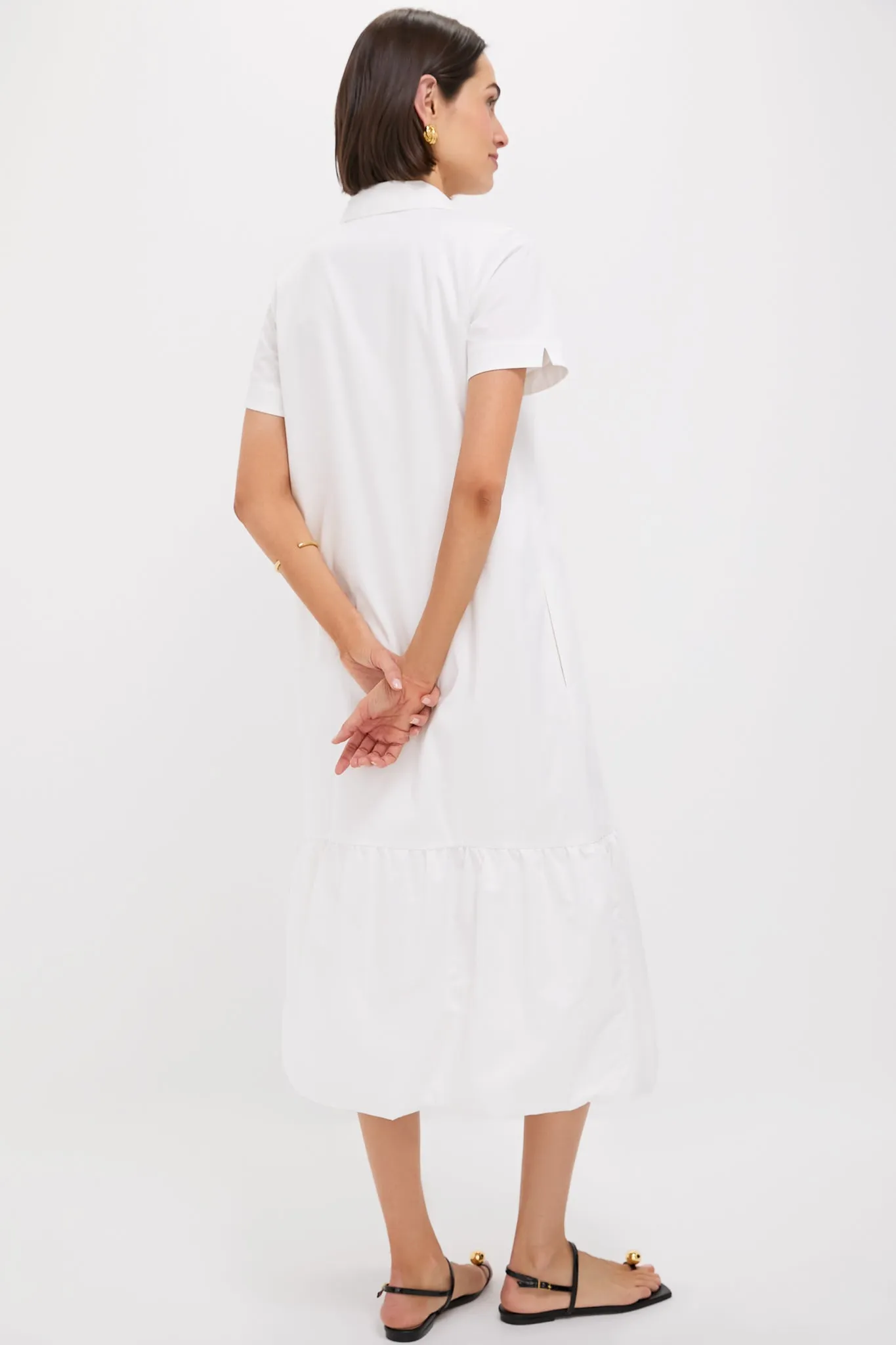 White Martine Bubble Maxi Dress