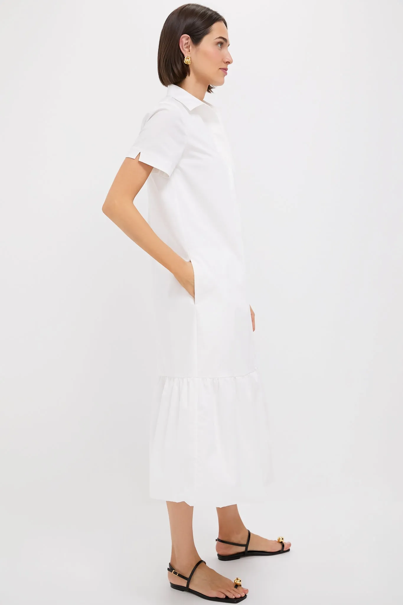 White Martine Bubble Maxi Dress