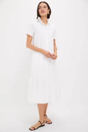 White Martine Bubble Maxi Dress