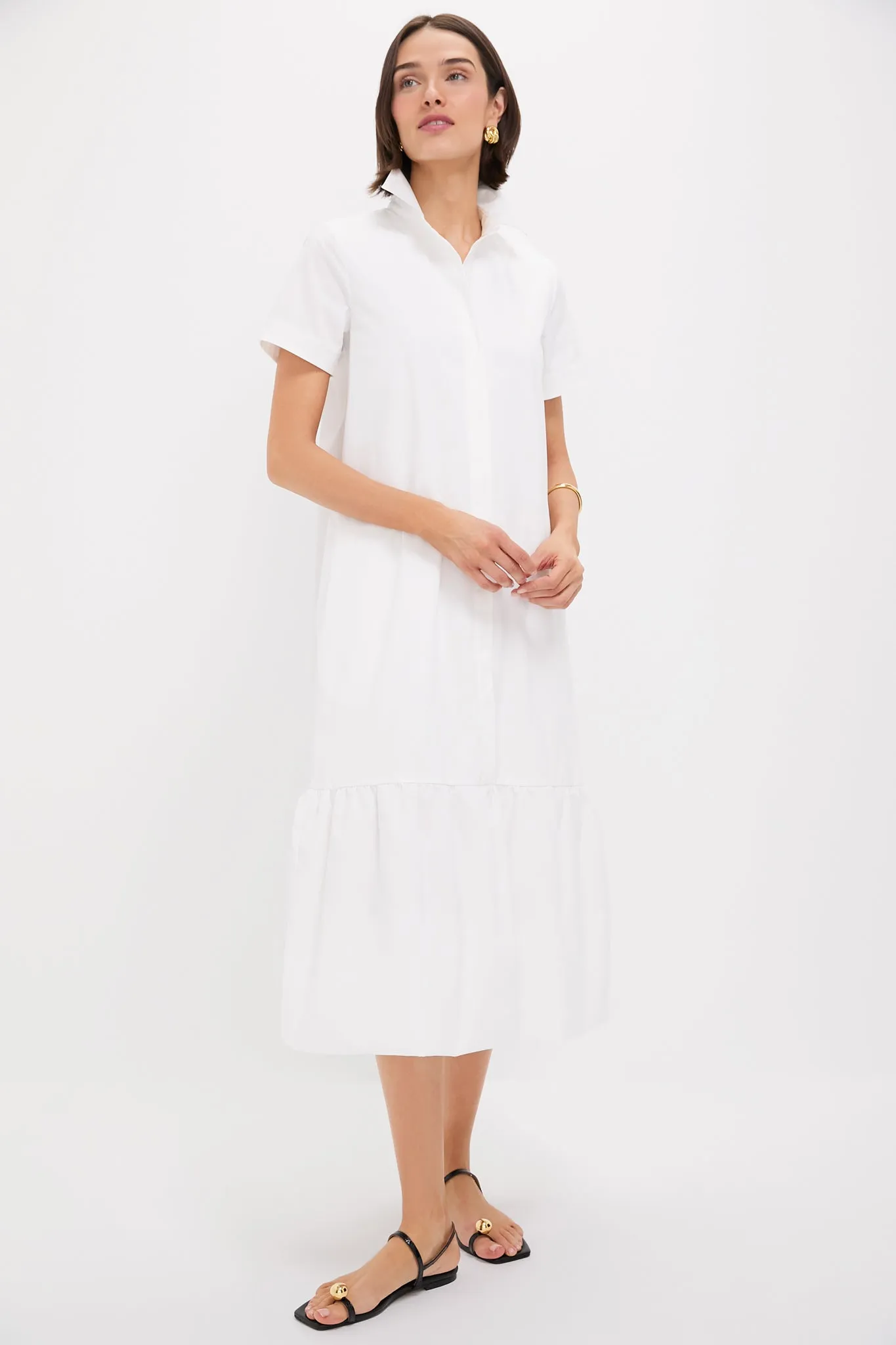 White Martine Bubble Maxi Dress