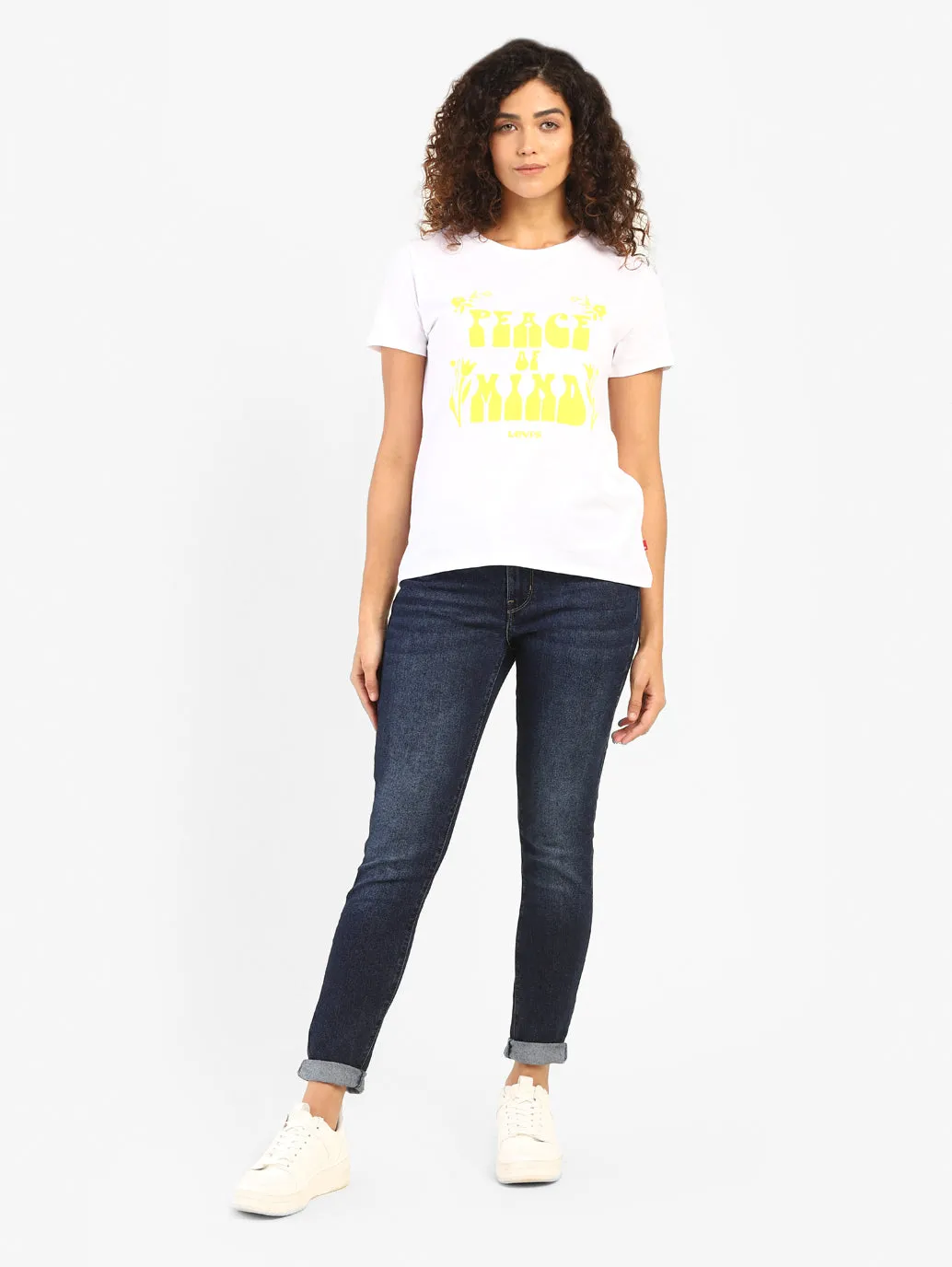 Women's 710 Blue Super Skinny Fit Mid Rise Jeans